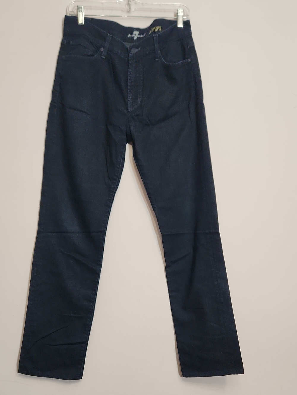 7 for all mankind slimmy straight leg dark navy jeans 31